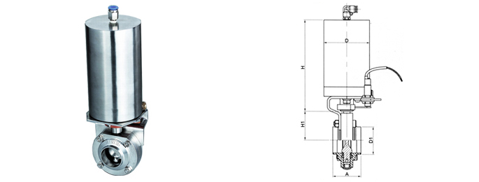 pneumatic butterfly valve